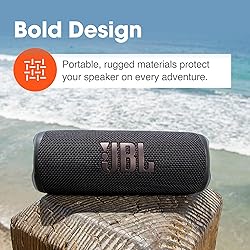 JBL Flip 6 (Pink) + Bundle with Case Logic Braided