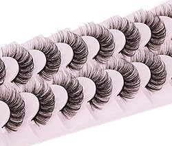 False Eyelashes Fluffy Mink Lashes Natural Wispy
