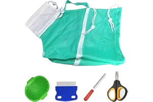 FANOVO Cat Bathing Bag, Cat Shower Net Pet Bag, Cat Grooming Washer Mesh Bag, Adjustable Breathable Multifunctional Anti-Bite and Anti-Scratch Restraint Bag with Pets Nail Clippers for Cat's Bathing