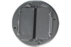 Hubbell Wiring Device-Kellems Floor Box Cover Tile Flange, Aluminum, S1TFCAL