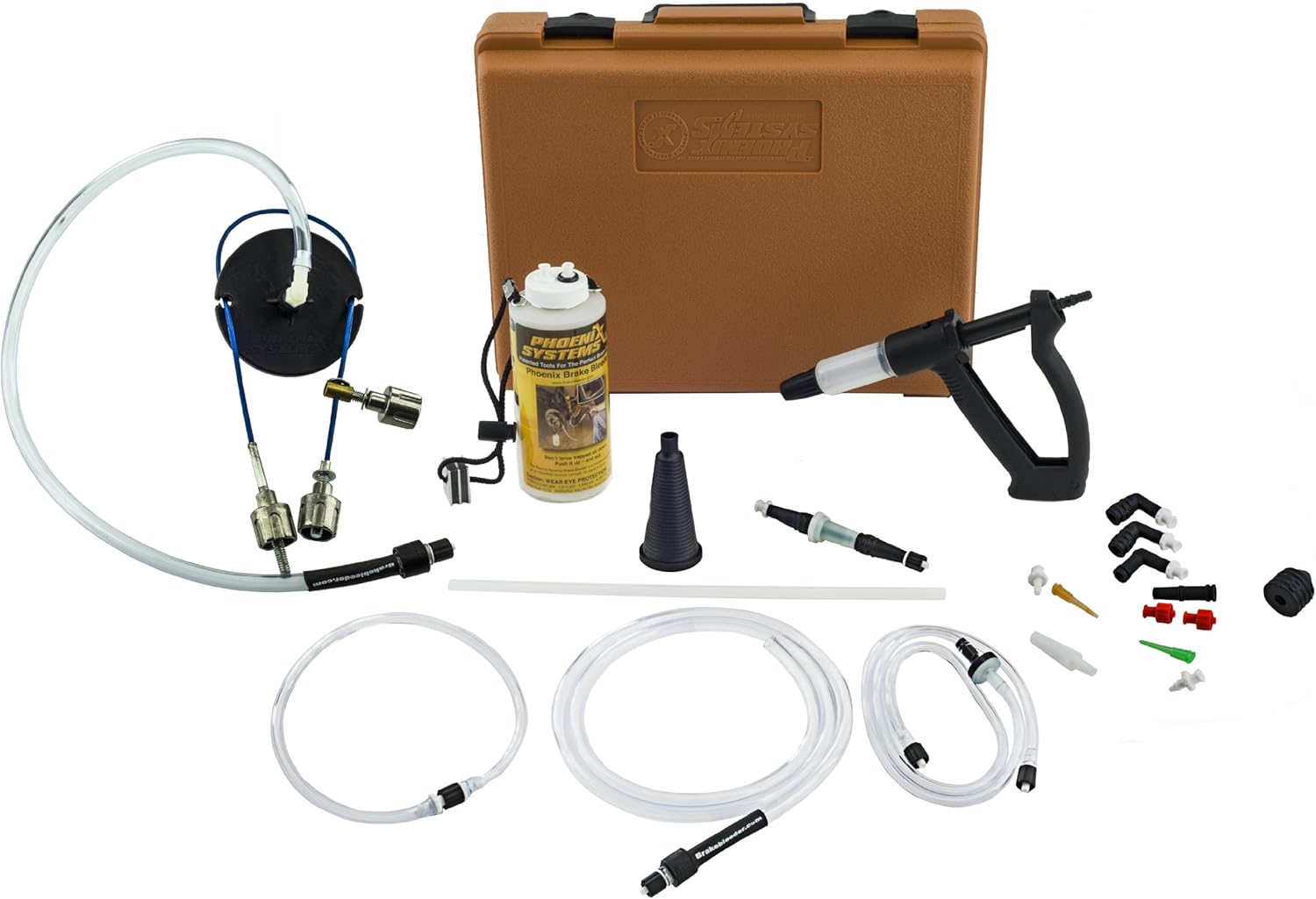 Phoenix Systems (2003-MC-B V-12 Motorcycle Reverse Brake and Clutch Bleeder with Adapter