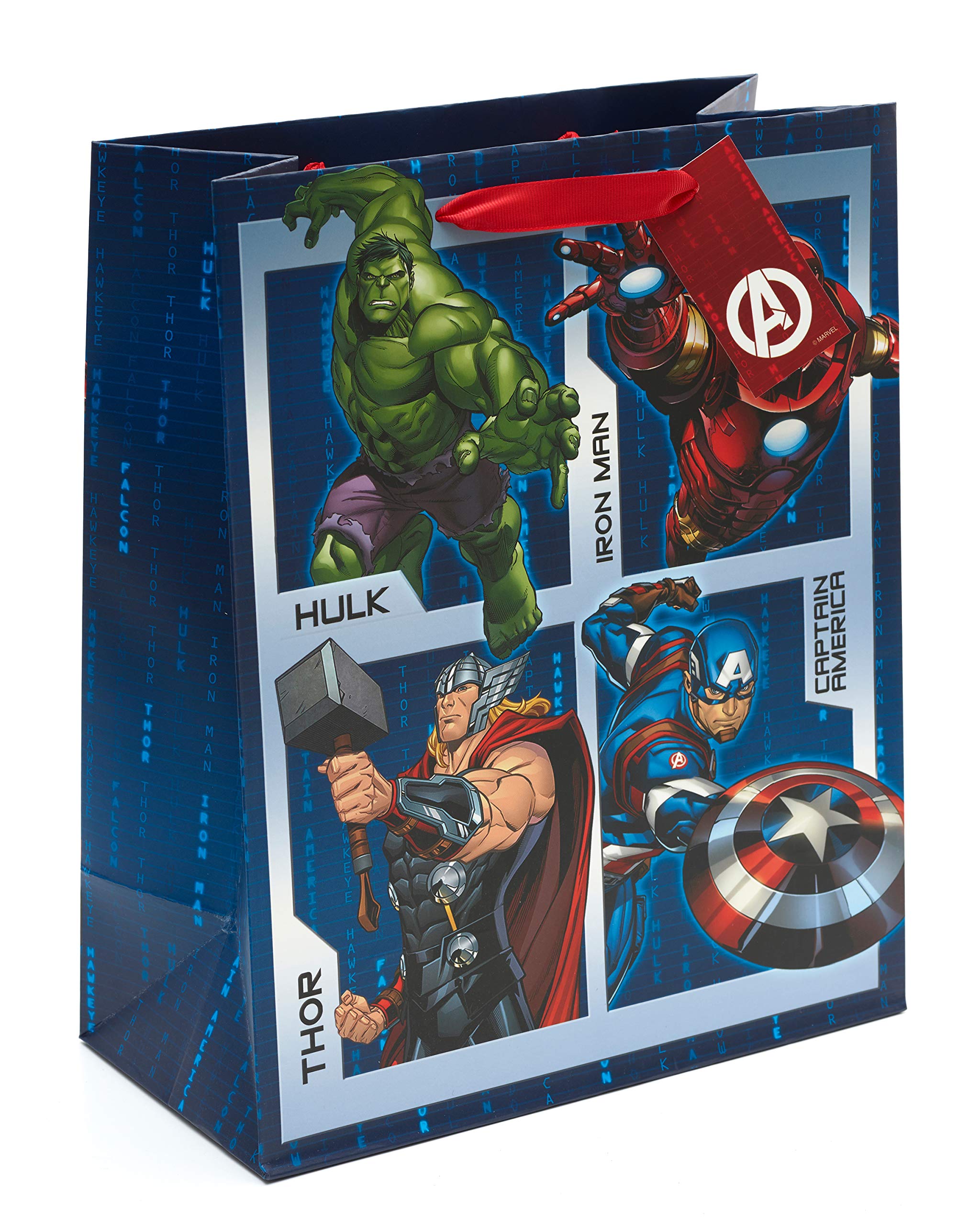 UK Greetings Avengers Birthday Gift Bag - Large Gift Bag - Birthday Gift Bag Boys