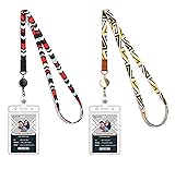 COOKOOKY Cute Lanyard id Holder Durable Retractable