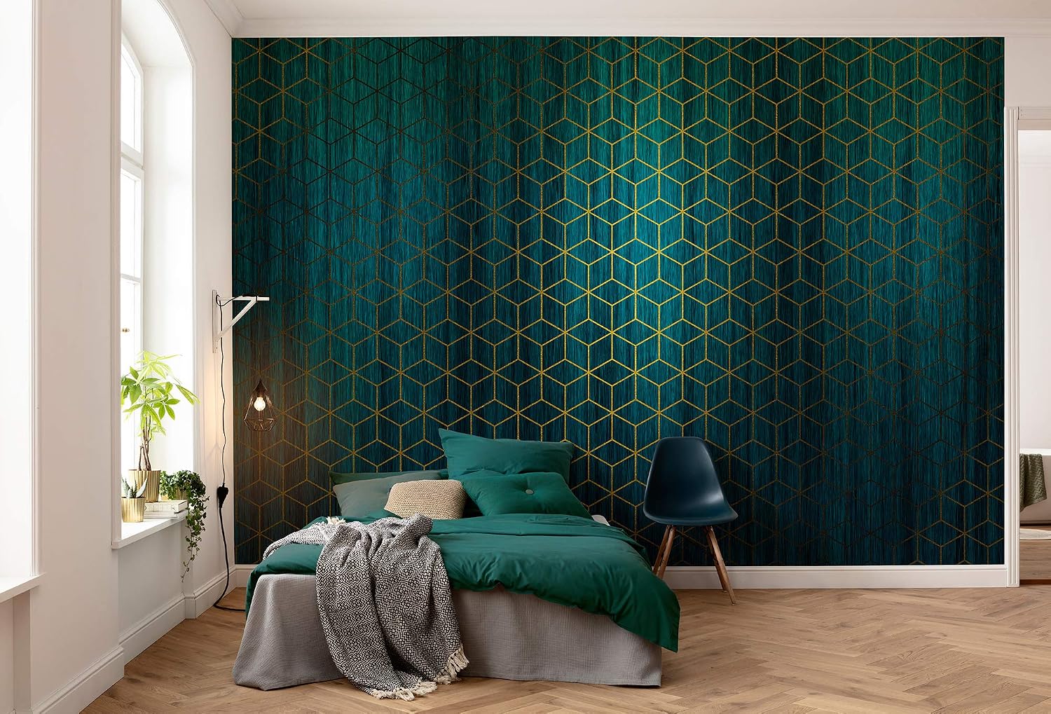 Komar HX8-047 Non-Woven Photo Wallpaper XXL Decoration Art Nouveau Bedroom Living Room Office Hallway Size 400 x 280 cm (Width x Height)