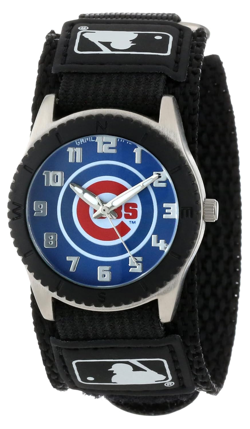 Game Time Men's 'Rookie' Quartz Metal and Nylon Casual Watch Color Black Model MLB ROB CHI