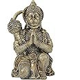 Seyee-bro Hindu God Lord Flying-Hanuman Statue - Hanuman Mythological Figurine for Home Temple Mandir Decor Tabletop Statue