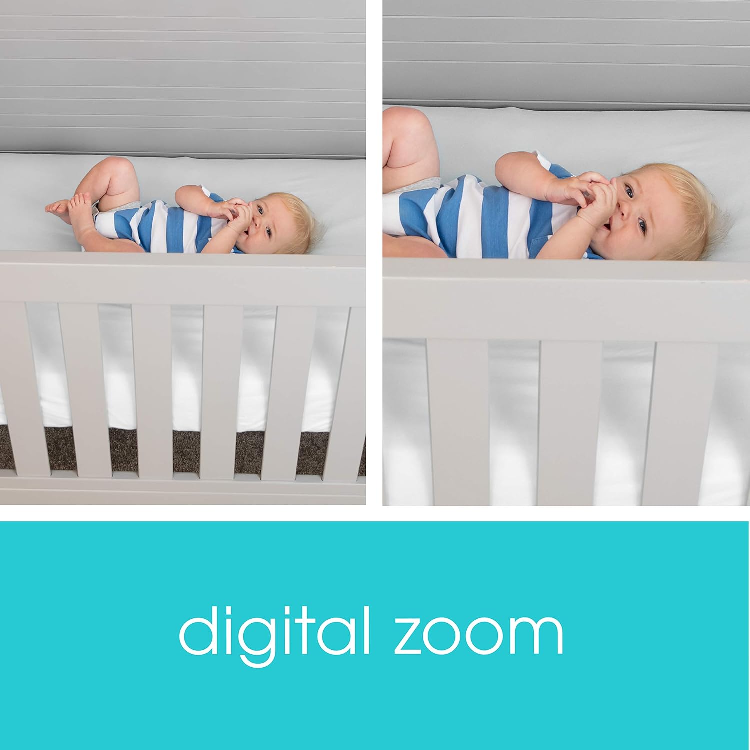Summer Lookout 5” LCD Video Baby Monitor – Digital Zoom Baby Monitor with 1, 000ft Range – Features Two-Way Audio, Automatic Night Vision, Temperature Display, and No-Hole Wall Mount : Baby