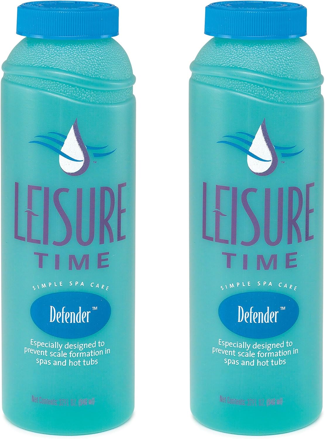 Leisure Time 30210A Defender Spa and Hot Tub Stain and Scale Cleaner, 32 fl oz, Blue : Swimming Pool Accessories : Garden & Outdoor