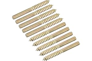 uxcell M4x40mm Hanger Bolts, 30pcs Double Ended Thread Dowel Screws for Wood Furniture Connecting
