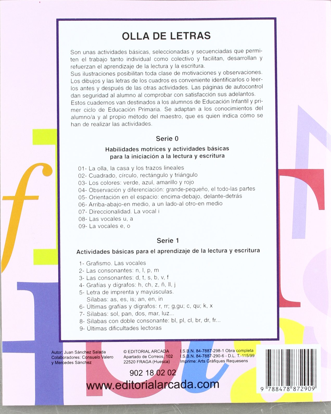 Olla De Letras 2 Las Consonantes N L P M Sanchez Salada Juan Amazon Com Books