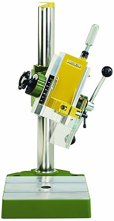 Proxxon Bohr- und Fräsbank BFB 2000 (Auslegerkopf 90° schwenkbar, 43 mm Spindelhals, lesbare Tiefenskala, stabiler Arbeitstis