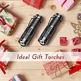 LETMY Pack of 2 Small LED Torches 300 Lumens Adjustable Focus 3 Modes view 7