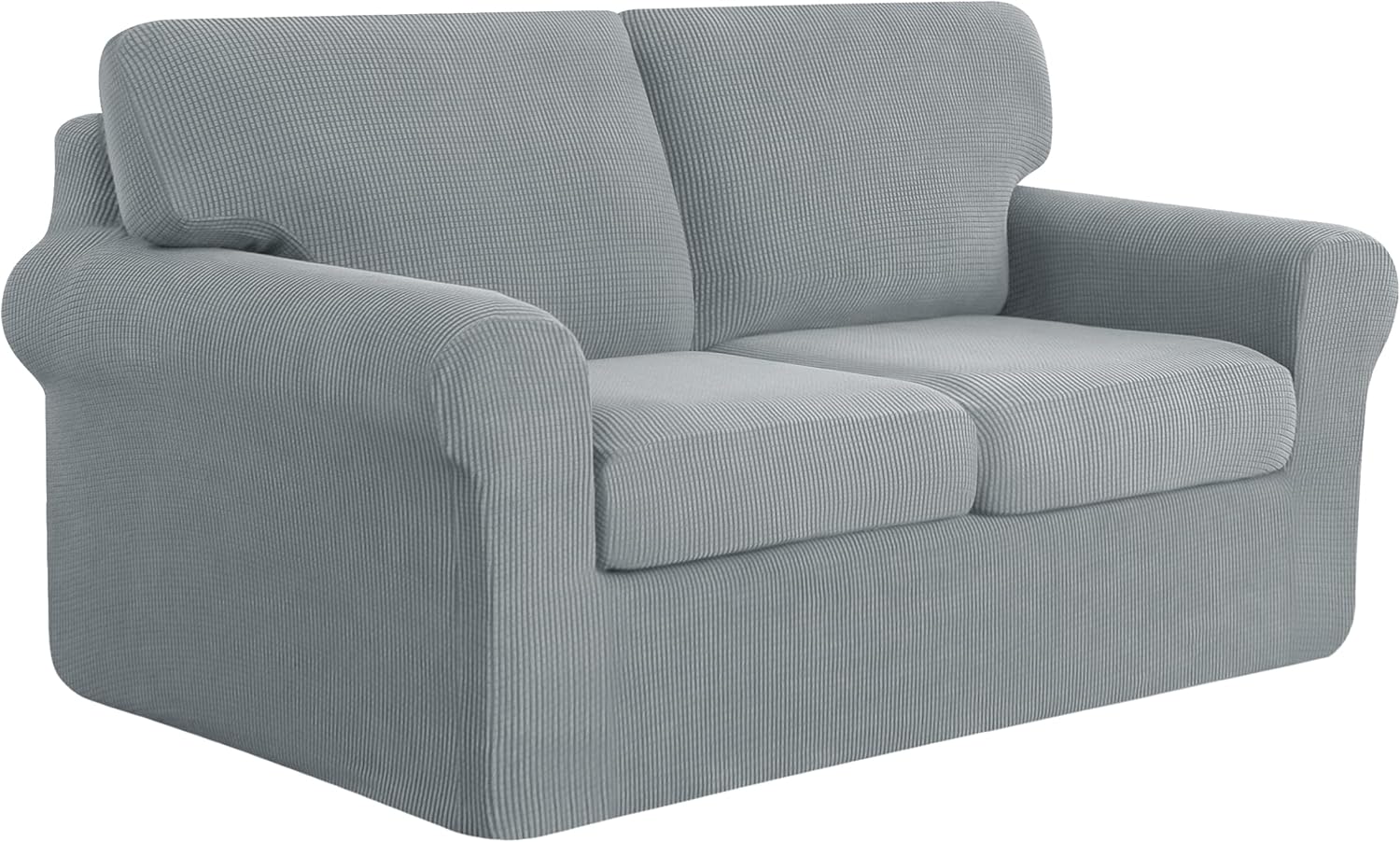 Slipcovers - subrtex 5 Pieces Stretch Sofa Slipcover Sets Couch Cover Sets Backrest Cushion Covers Furniture Protector Collection Set for Oversize Sofa Loveseat Chair Slip Covers(Medium, Light Gray)