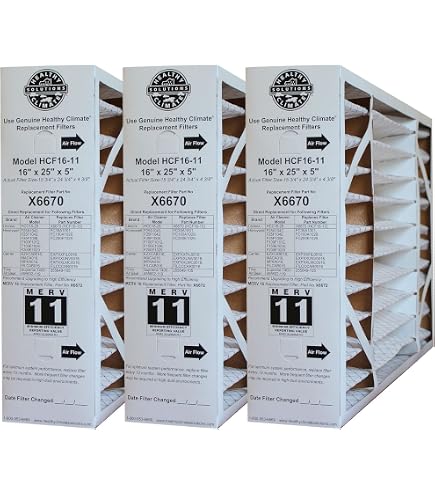 Lennox X0581 MERV 11 Pleated Air Filter – 16x25x3 (2-Pack)