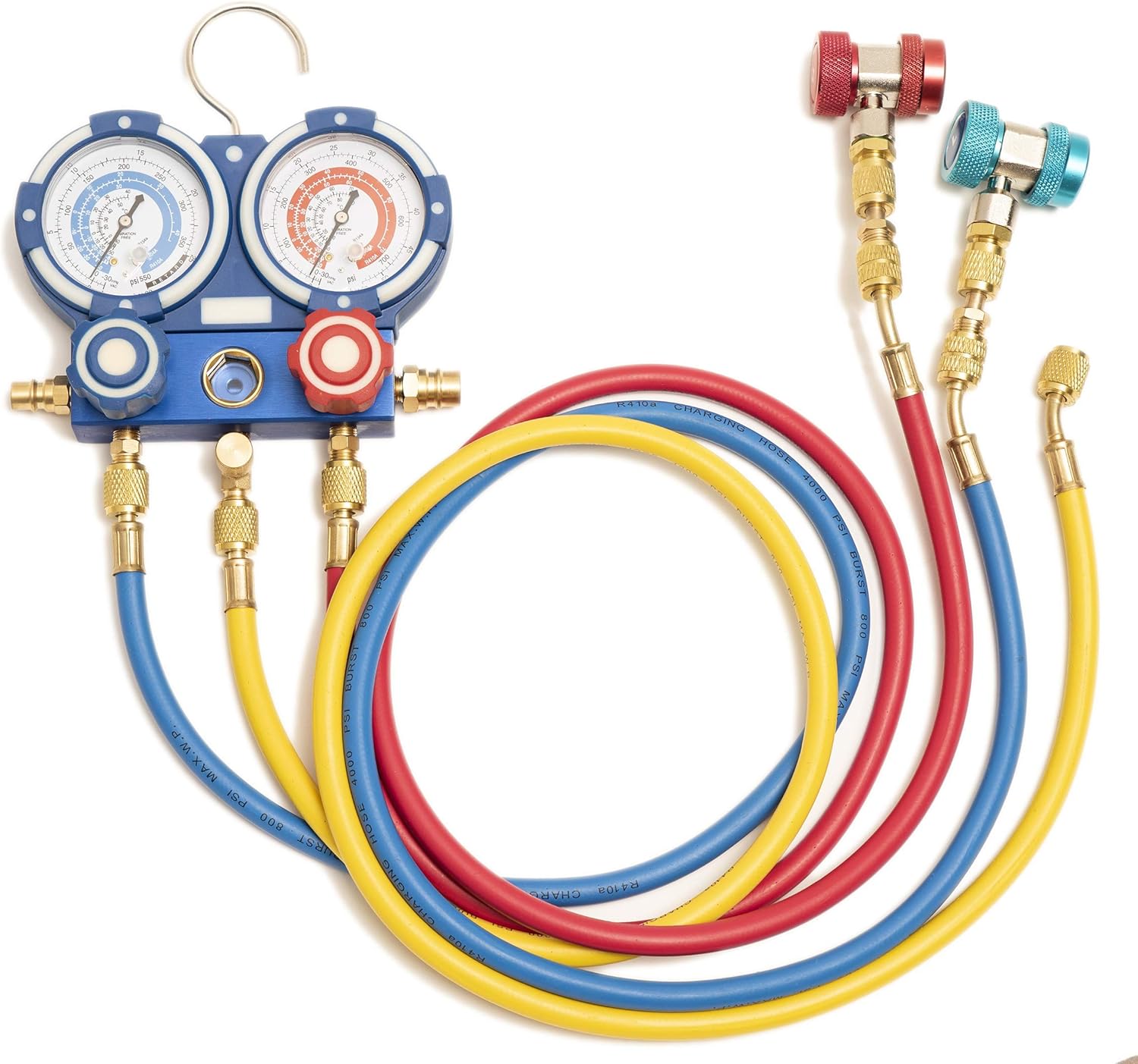 Kozyvacu Mini Split/HVAC/AUTO AC Repair Complete Tool Kit with 1-Stage 4.5 CFM Vacuum Pump, Manifold Gauge Set, Hoses and its Acccessories …: Automotive