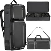 DJ Controller Bag Compatible with DDJ FLX10 / 1000 / REV7/5 / SC LIVE 4 | Soft Thick Padded, Multiple Pocket for DJ Controller &amp; Accessories, Backpack Strap/Shoulder Strap/Carrying Handle, Durable