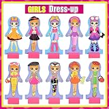 Toyssa Magnetic Dress Up Dolls Wooden Fashion Design Pretend Play Educational view 2