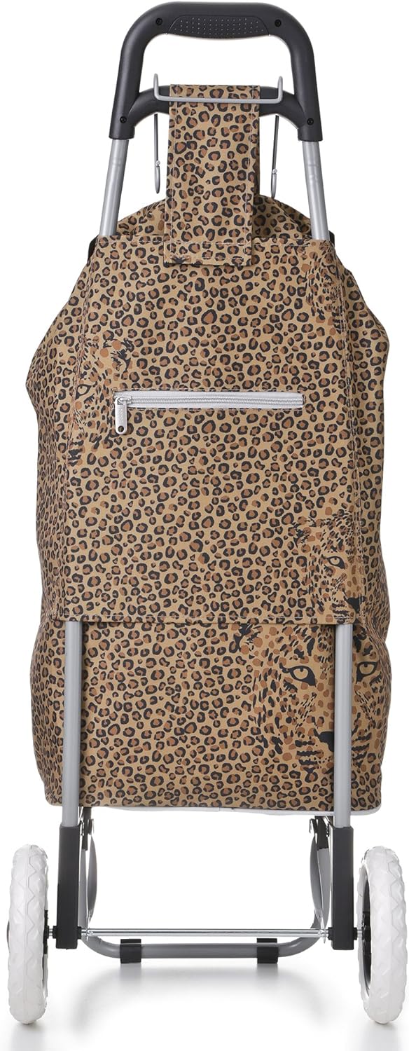 Hoppa Lightweight Shopping Trolley Folding 2 Wheel Large Capacity Shopper Black Flamingos Shopping Bags Baskets Luggage Speedexservicecenter Com