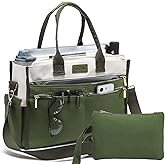 Canvas Tote Bag Set for Women, Large Shoulder Handbags, Crossbody Laptop Purse Work Teacher College Travel