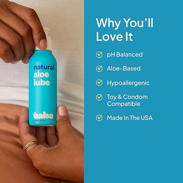 HELLO CAKE NATURAL LUBE – ALOE-BASED ORGANIC PERSONAL LUBRICANT – HYDRATING, HYPOALLERGENIC, PH-BALANCED, NON-STICKY, CONDOM COMPATIBLE, FOR MEN, WOMEN, & COUPLES, 3.3 FL OZ