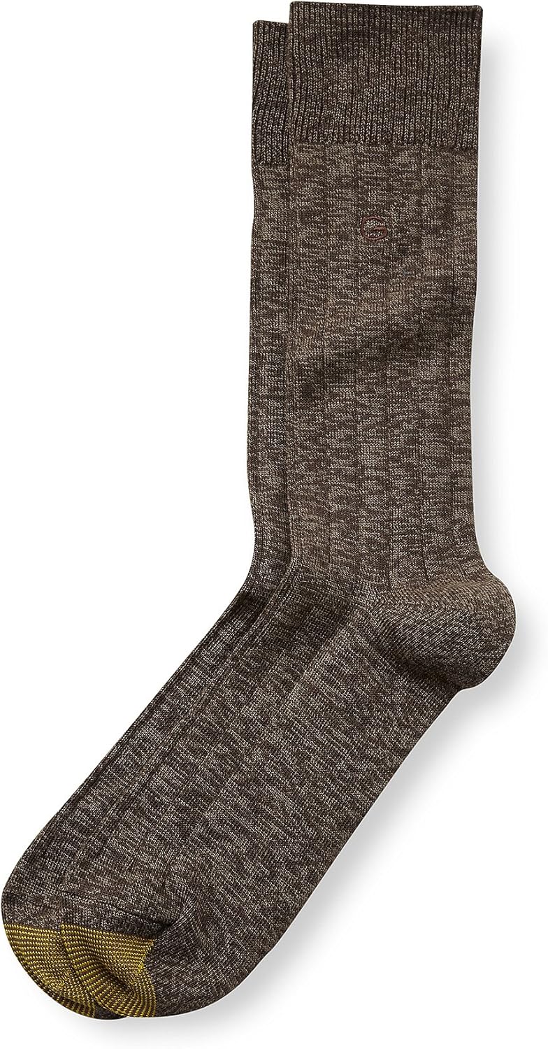 GOLD TOE Men's Soft Touch Crew Socks Brown 1013 at Amazon Men’s Clothing store