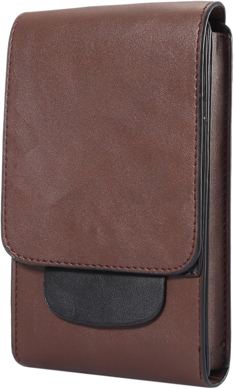 Premium Vertical PU Leather Pouch Case Belt Clip Holster for Huawei Mate 20 Lite/Huawei Honor 8X / iPhone Xs Max/Motorola One/One Power/LG G7 Fit/One/Sony Xepria XZ3 / HTC U12 Life (Brown)