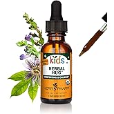 Herb Pharm Organic Kids Herbal Hug: Nervous System Support with Skullcap, Passionflower, Mullein & Oat Seed | Fast-Absorbing & Alcohol-Free, Kid-Friendly Taste, Extract for Kids, 1 oz*
