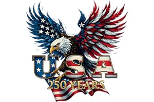 2 件美国 250 周年纪念商品 - 爱国的 1776-2026 乙烯基汽车贴花和保险杠贴纸适用于汽车、卡车、车辆,250 年纪念窗户贴花