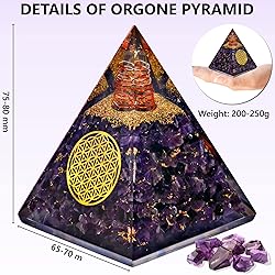 Anaya Agate Orgone Pyramid Aquamarine Crystal