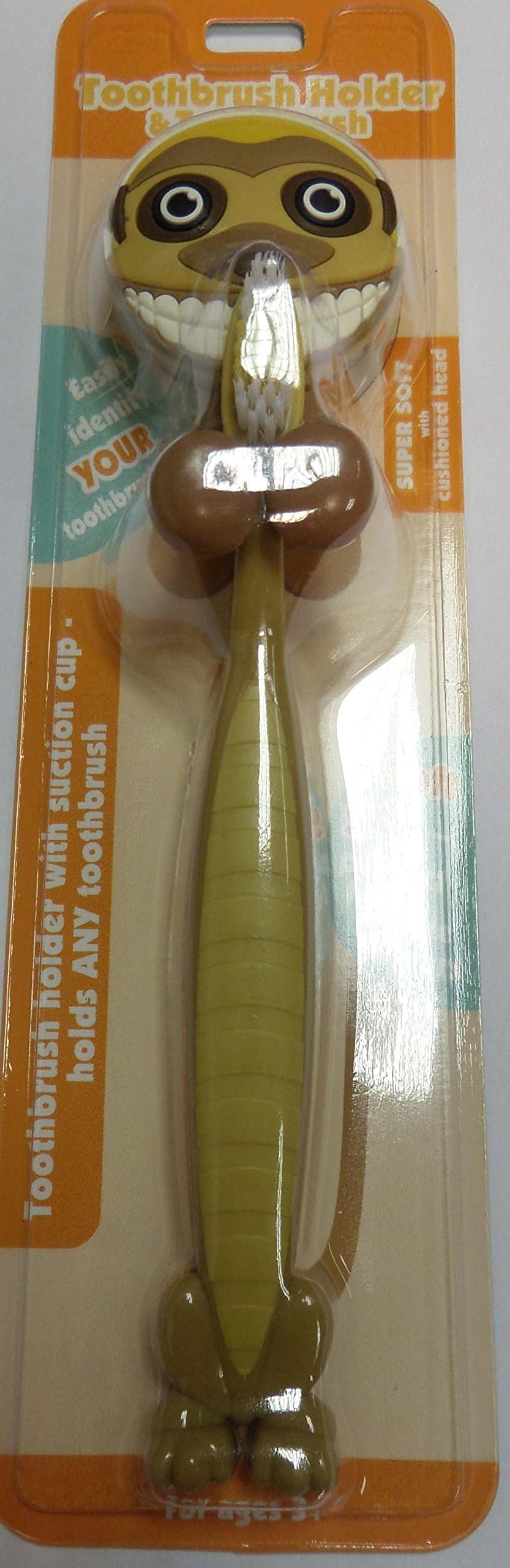Happy Smiles Holder&Brush - Meerkat Boy