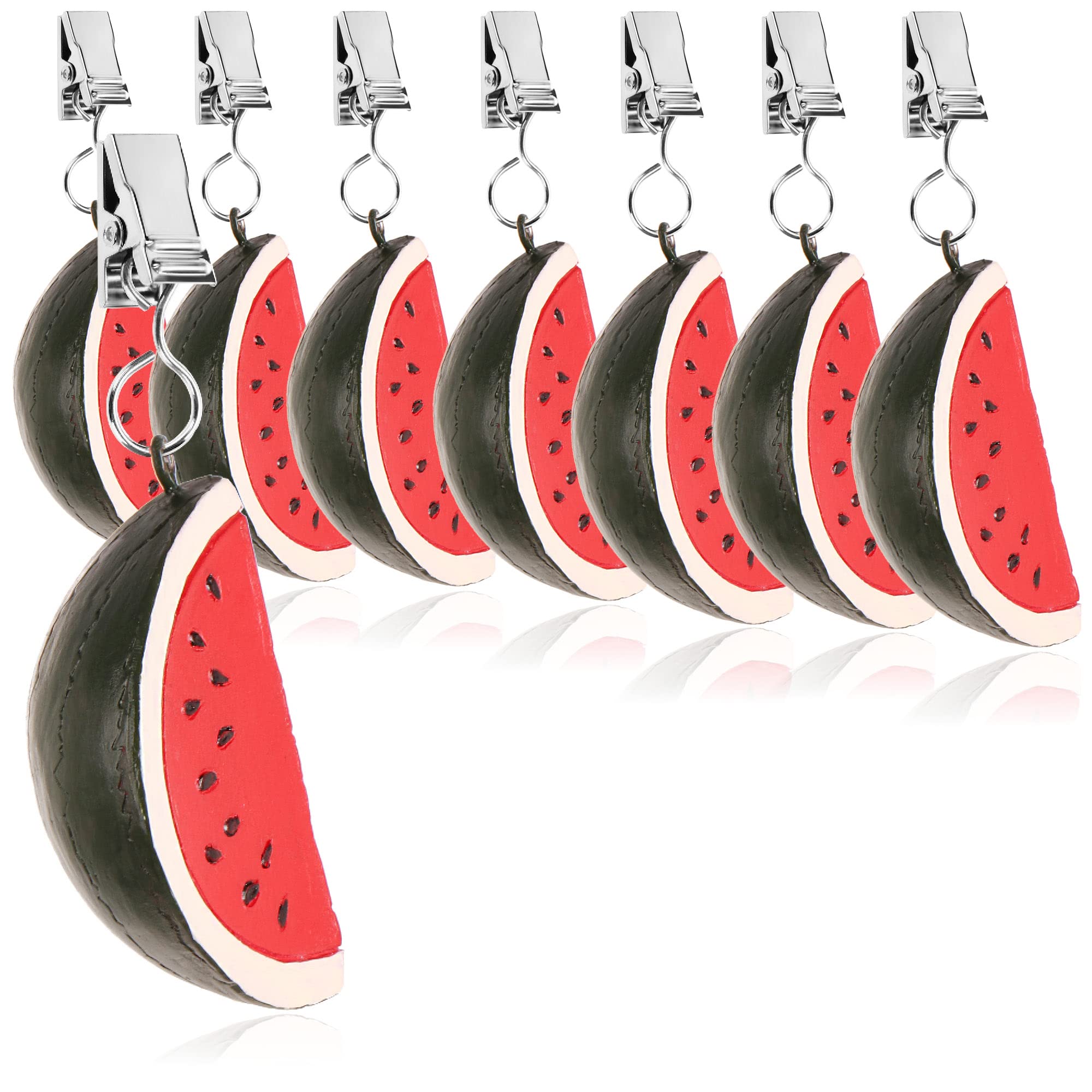 com-four® 8x Melon Tablecloth Weights - Weatherproof Clips for Tablecloths - Approx. 40g Each (8 Pieces)