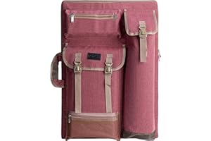 TRANSON Art Portfolio Case Artist Backpack Canvas Bag Large 26” x 19.5”