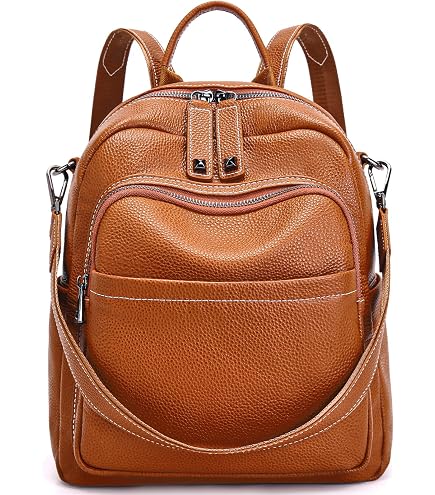 Concealed Carry Allie Leather Backpack by Lady Conceal : Clothing, Shoes & Jewelry
