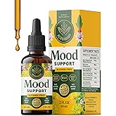 HERBAMAMA Mood Support Supplement - Vegan Calmness & Relaxation Support with Ashwagandha - Non-GMO, Alcohol & Sugar-Free Tincture, 28-Day Supply