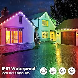 Sxlofty 32.8FT Permanent Outdoor RGB Lights,IP67