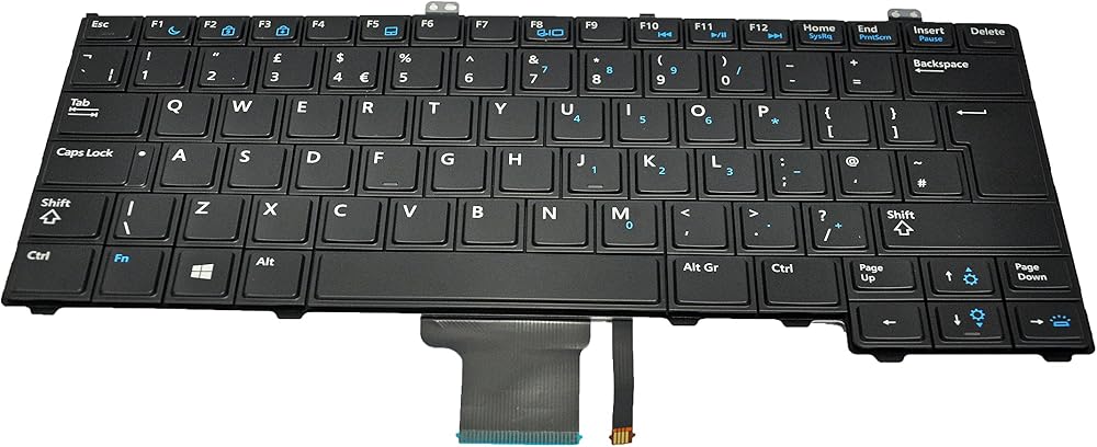 Dell 4380Y Backlit Keyboard UK English for Latitude E7240 Laptop Parts