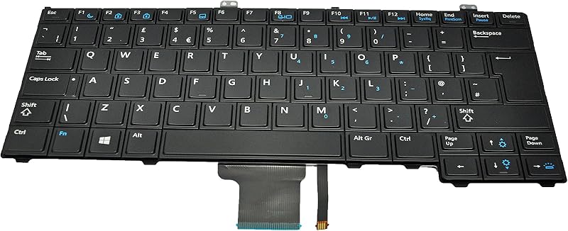 Dell 4380Y Backlit Keyboard UK English for Latitude E7240 Laptop Parts