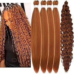 Copper Boho Braiding Hair Curly Braiding Hair for