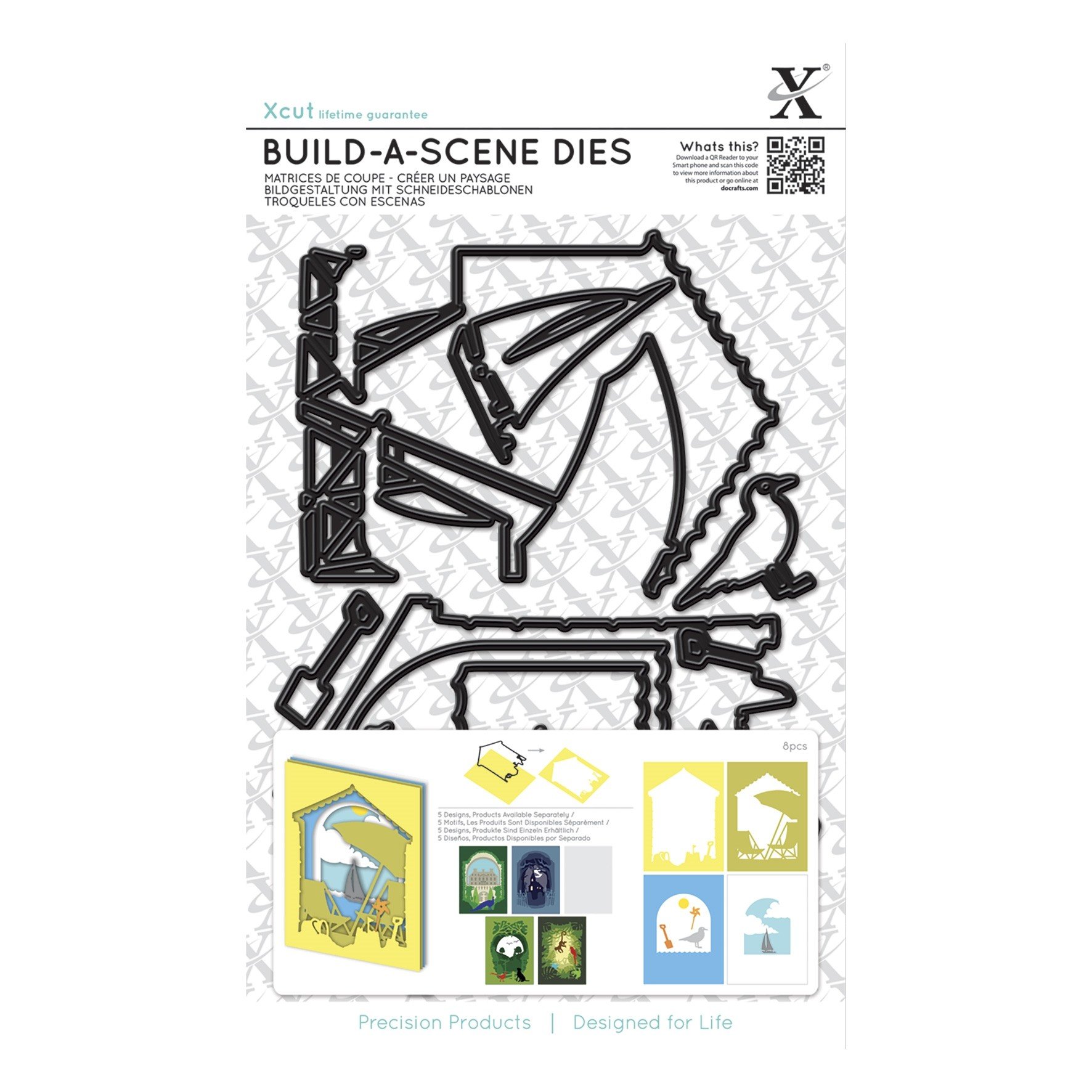 XCUT 8-Piece Seaside Shadow Box Die