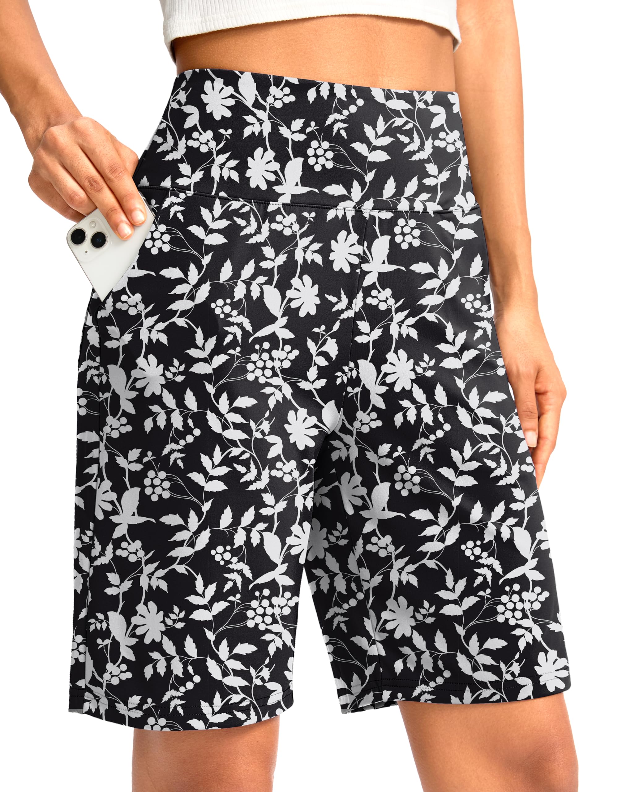 G Gradual Women's Bermuda Long Shorts with Pockets