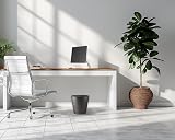 Zuvo 8L Plastic Paper Bin Wave Design Black Office Desk Bin view 8