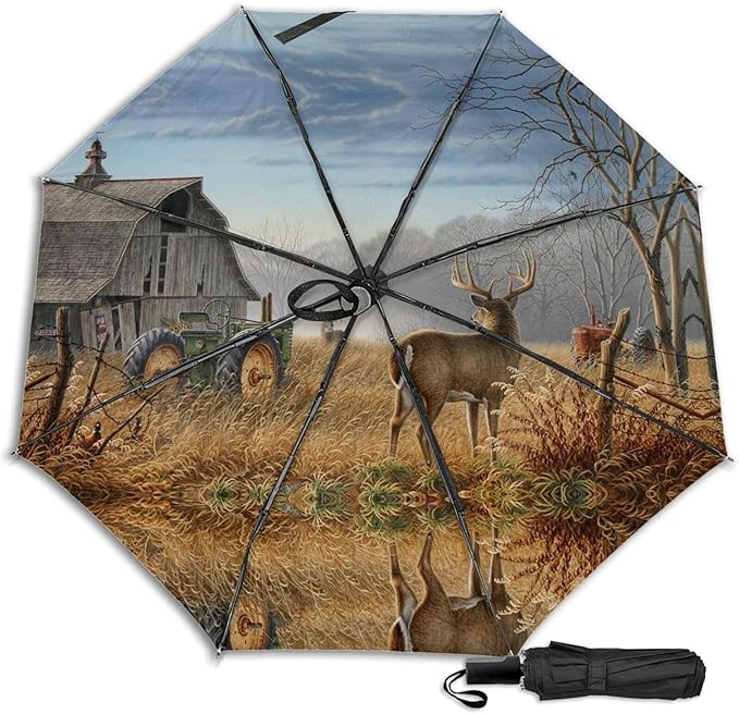 Deer Hunting Umbrella, Windproof Travel Umbrella, Compact