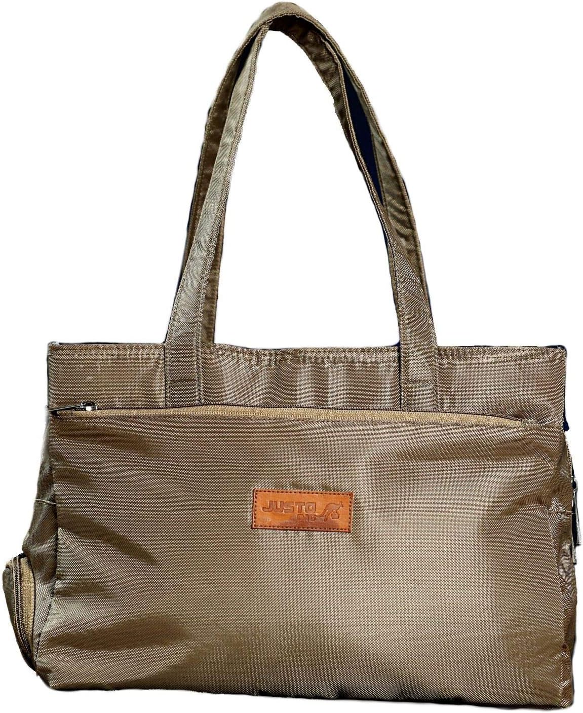 JustoBagStylish Shoulder Handbag for Women (Rust Khaki - Multi Pocket Bag)