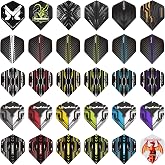 MageRabbit Dart Flights Set 90pcs, Professional Flight Feather Replacement Tails Wing for Soft/Steel Tip Darts,Durable PET Flight for Dart Accessories