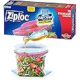Ziploc Gallon Food Storage Bags, Stay Open Design with Stand-Up Bottom, Easy to Fill, 75 Count