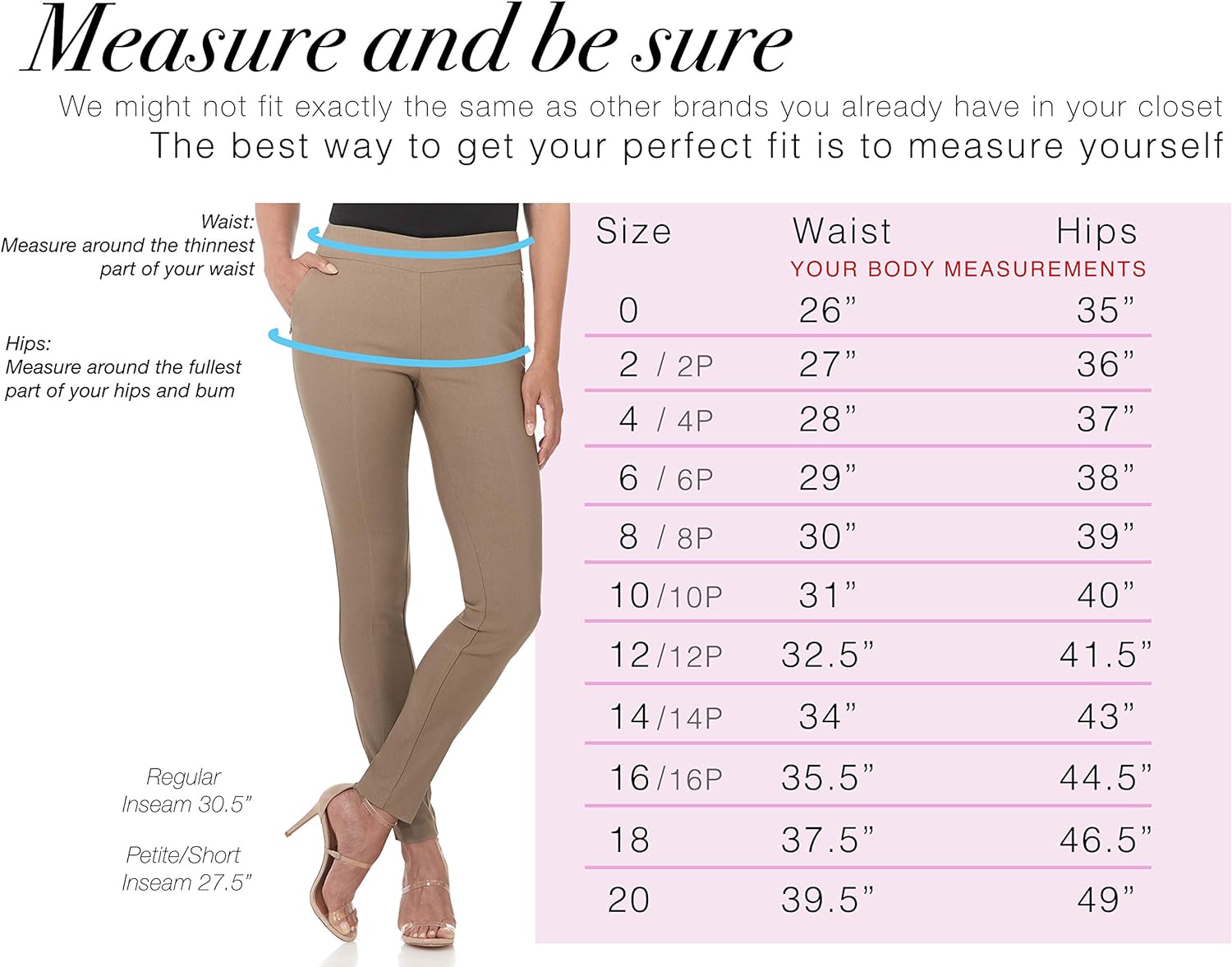 Rekucci Women's Ease into Comfort Modern Stretch Skinny Pant with Tummy Control at  Women’s Clothing store