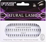 FYNE Natural Lashes 60 Short 8mm Cluster Individual Eyelash Extensions Easy view 6