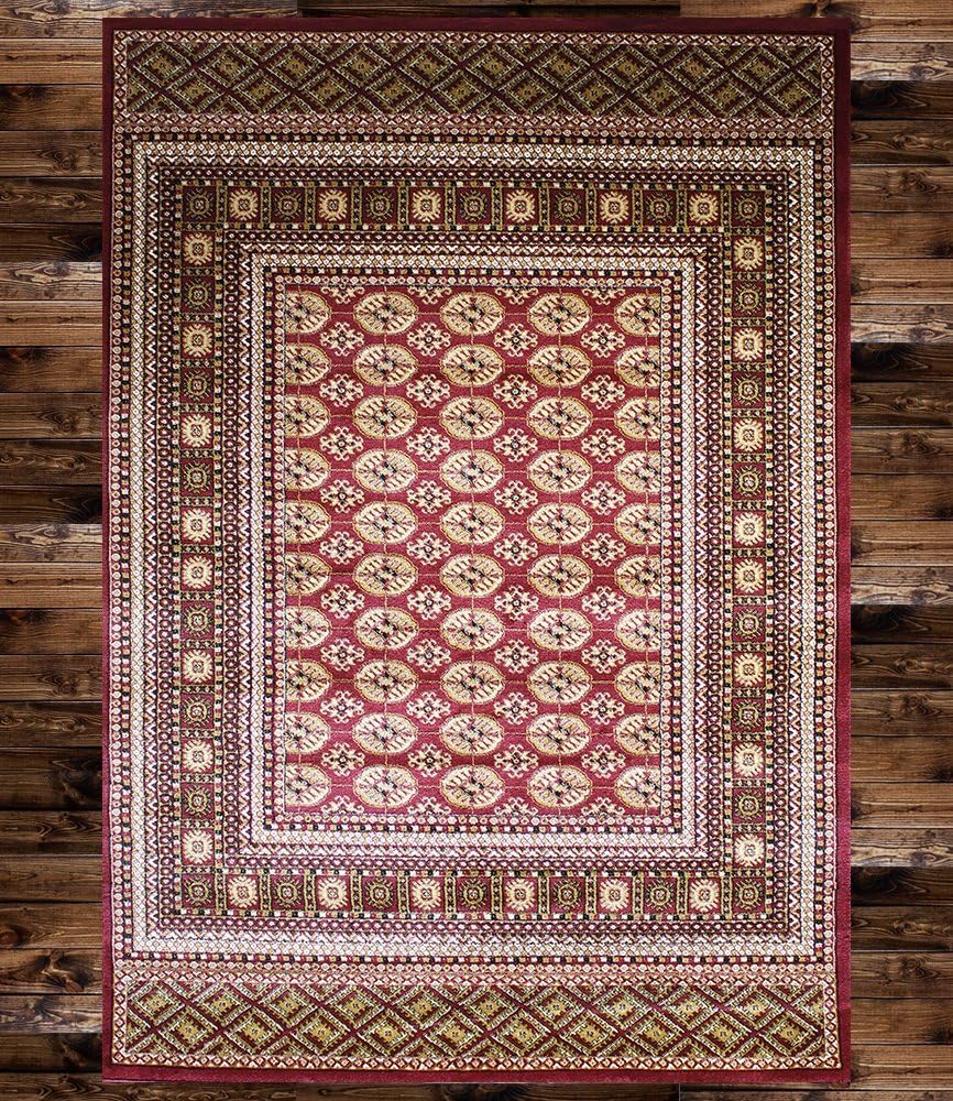 KILIM Boho Bohemian Burgundy Bokara Vintage Style K602 Area Rug Clearance Soft and Durable Pile. Size Option (3'.7'' X 5'), 3'.7'' X 5'