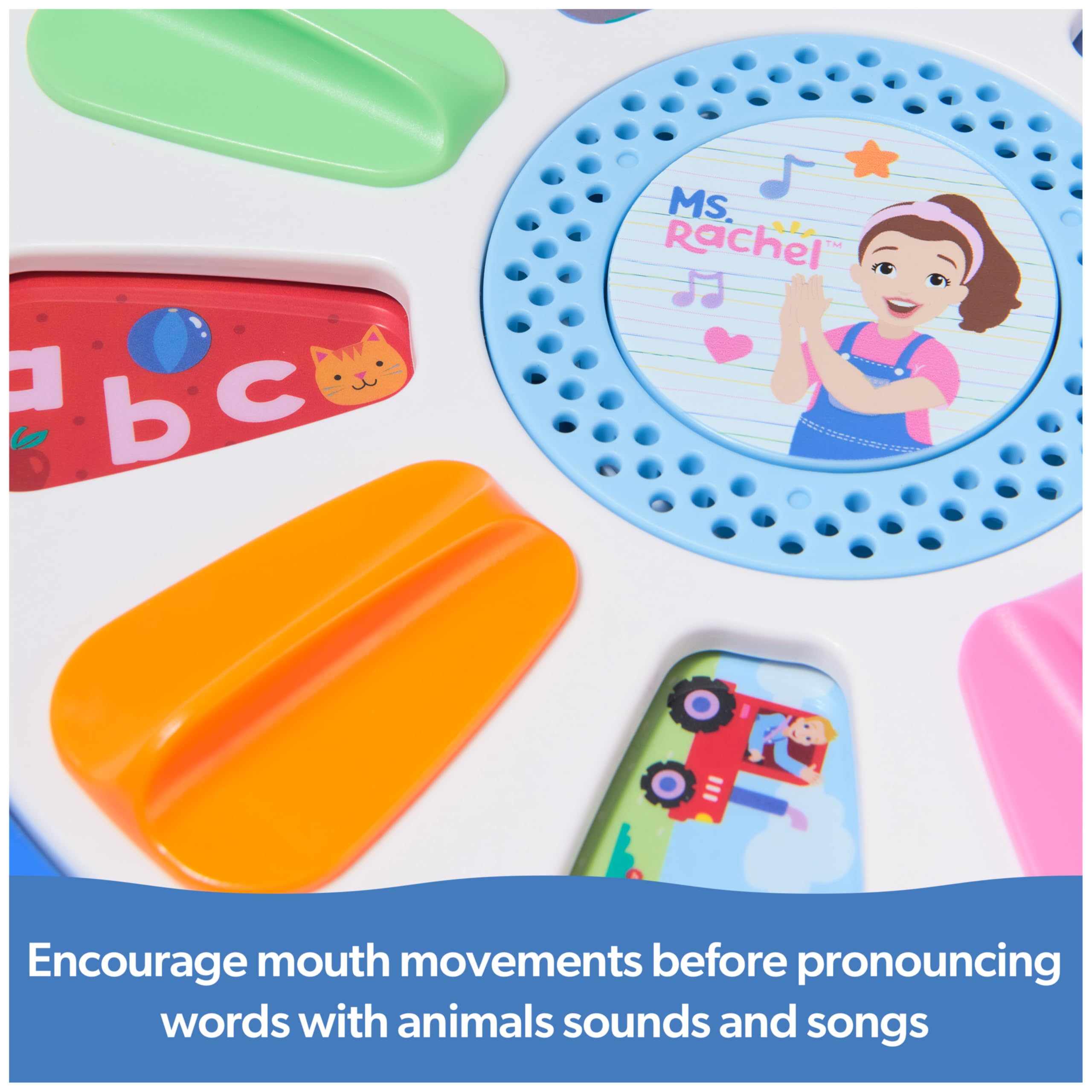 Ms. Rachel Official Spin Along Learning Wheel with 3 Learning Play Modes, Educational Toys & Toddler Toys for Girls & Boys Ages 1-3+