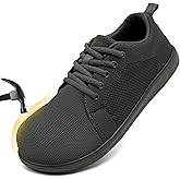 VLHGCG Steel Toe Shoes for Men Non Slip Work Sneakers Safety Tennis Industrial Puncture Proof Construction Comfortable Barefoot Shoes Wide Toe Box Walking